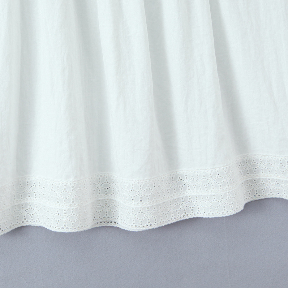 Lace Trim Midi Dress - Elegant Vacation Style KUN-00147