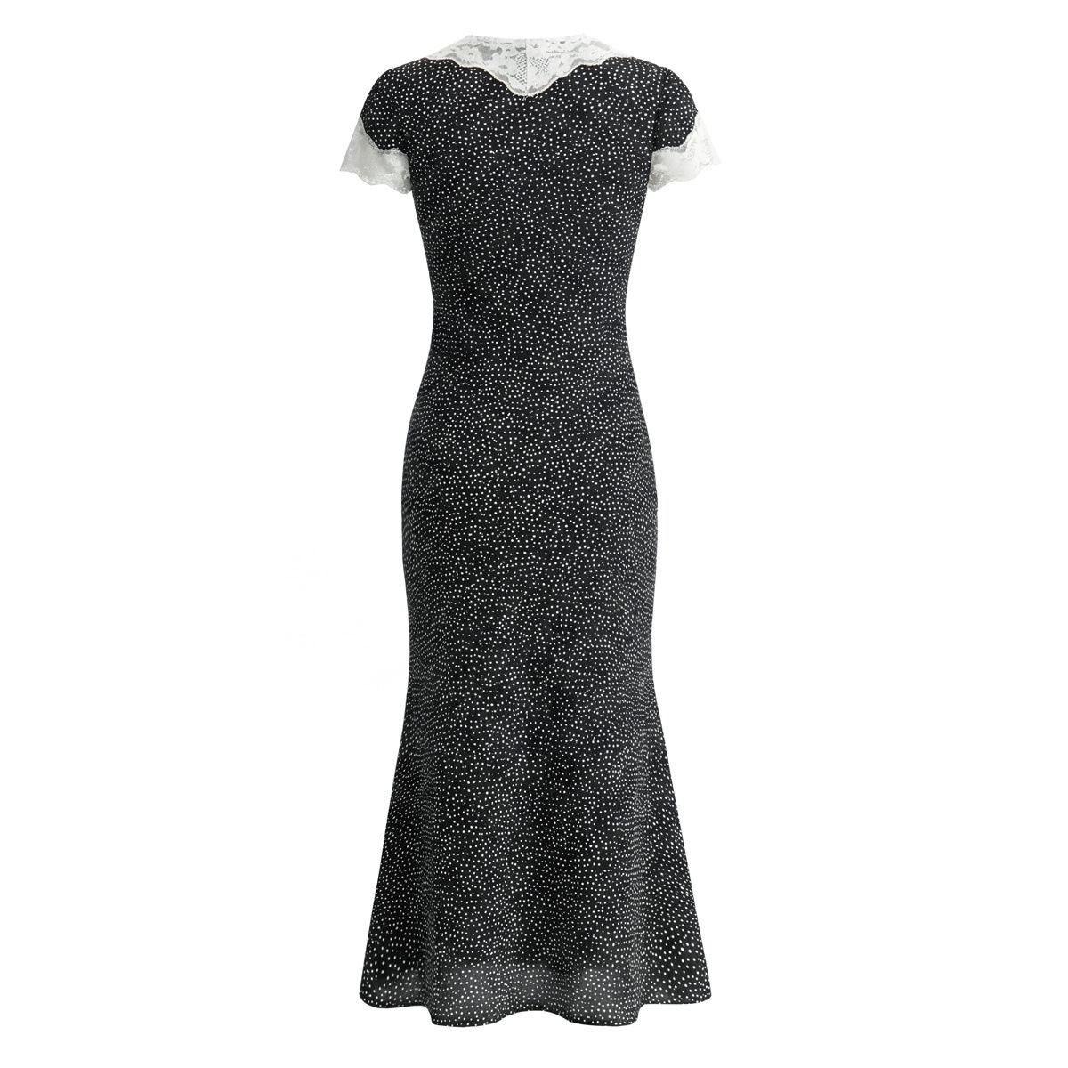 Lace Dot Elegant French Style Dress KUN-00170