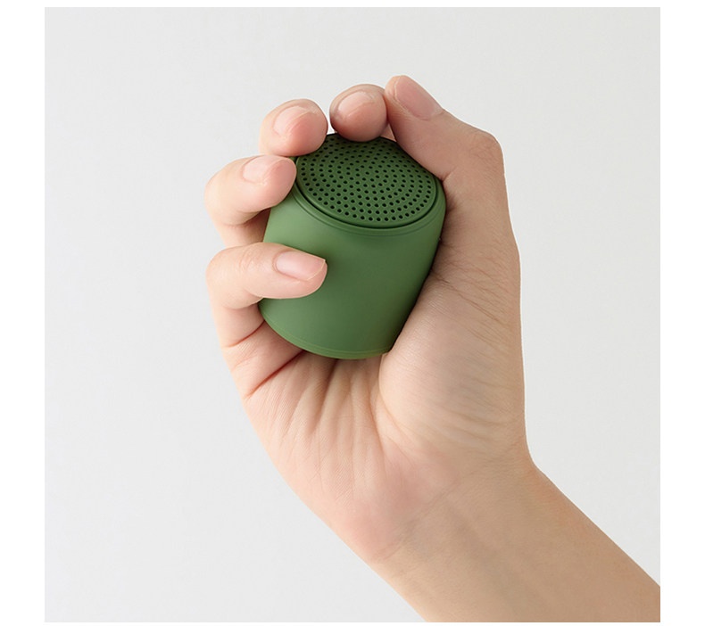 Mini Portable Bluetooth 5.3 Speaker with Deep Bass, 2-10 Hours Playtime, Lightweight Design & Carrying Strap for On-The-Go Audio
