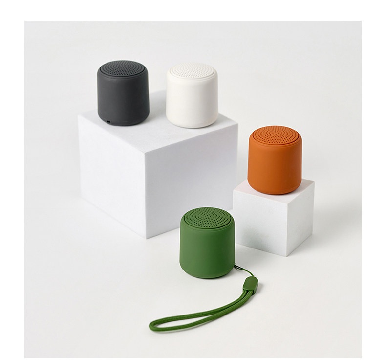 Mini Portable Bluetooth 5.3 Speaker with Deep Bass, 2-10 Hours Playtime, Lightweight Design & Carrying Strap for On-The-Go Audio