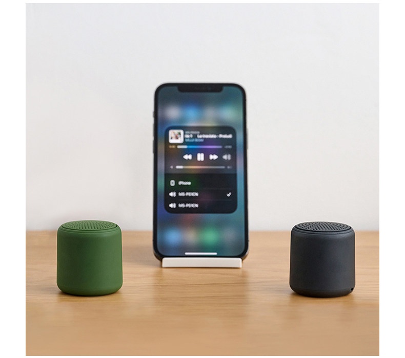 Mini Portable Bluetooth 5.3 Speaker with Deep Bass, 2-10 Hours Playtime, Lightweight Design & Carrying Strap for On-The-Go Audio
