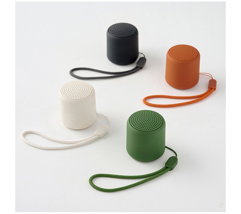 Mini Portable Bluetooth 5.3 Speaker with Deep Bass, 2-10 Hours Playtime, Lightweight Design & Carrying Strap for On-The-Go Audio