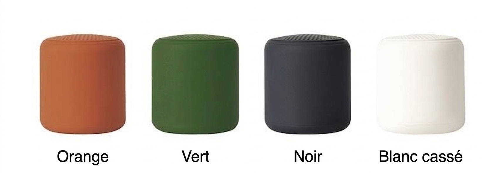 Mini enceinte portable Bluetooth 5.3 avec basses profondes, autonomie de 2 à 10 heures, design léger et dragonne pour une utilisation nomade.