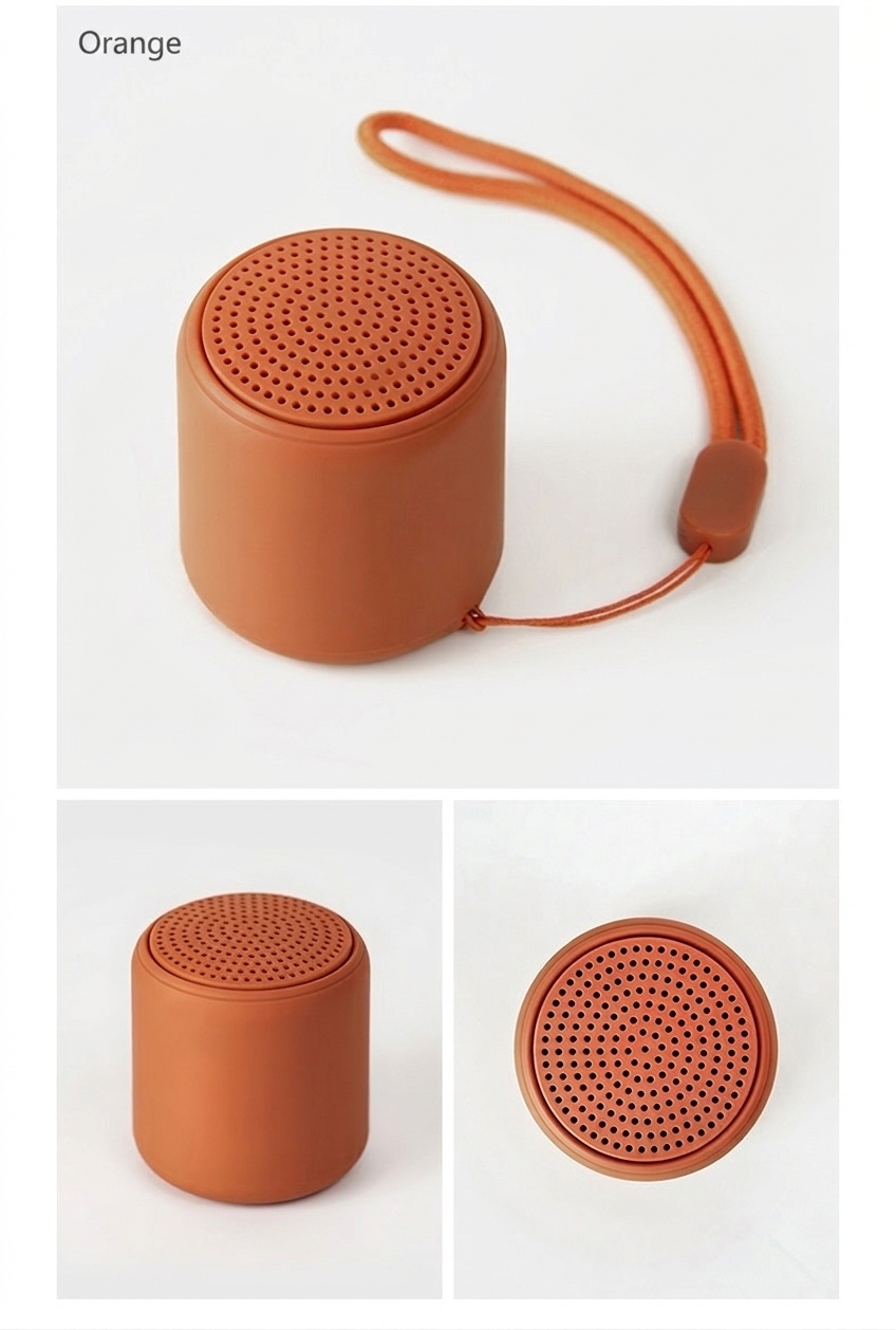 Mini Portable Bluetooth 5.3 Speaker with Deep Bass, 2-10 Hours Playtime, Lightweight Design & Carrying Strap for On-The-Go Audio