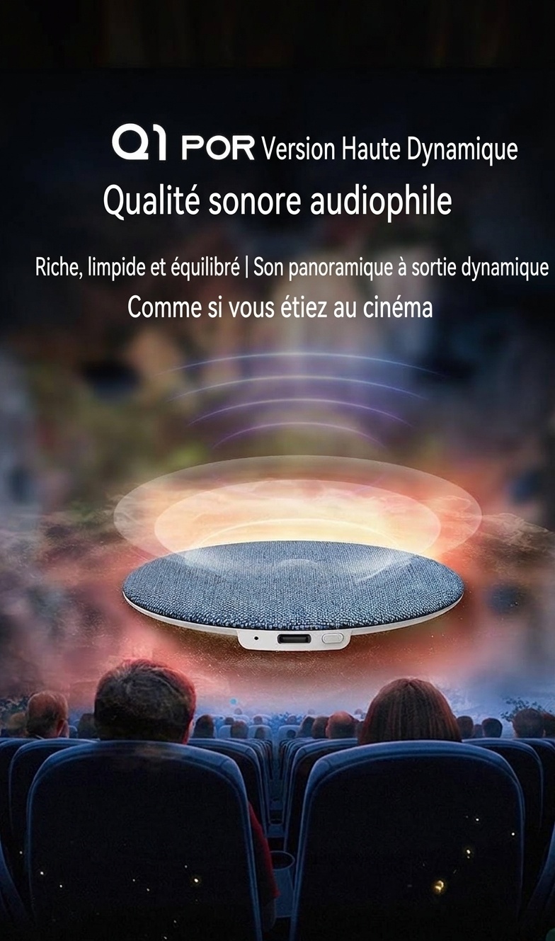 Machine à bruit blanc à placer sous l'oreiller pour favoriser le sommeil, haut-parleur Bluetooth 5.4 de 40 mm avec autonomie de 48 h et tissu doux pour la peau pour un sommeil profond