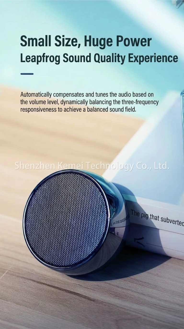 Mini altavoz Bluetooth portátil con graves profundos, 10 horas de reproducción, ranura para tarjeta TF y entrada AUX, audio inalámbrico compacto y duradero para llevar a todas partes.