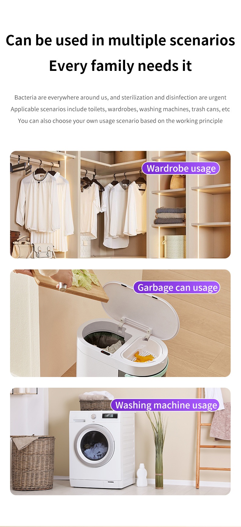 Antivirus RGB waterdichte UV-toiletsterilisatielamp met automatische nachtverlichting en bewegingssensor