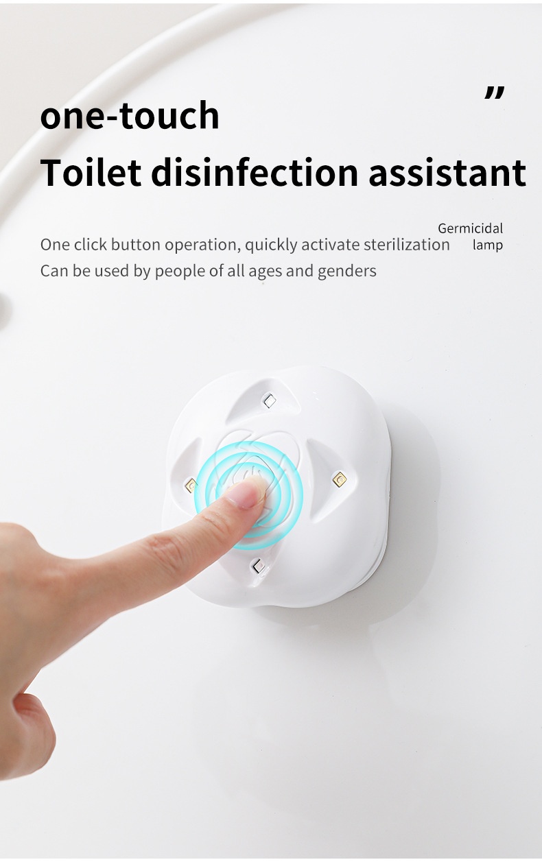 Antivirus RGB waterdichte UV-toiletsterilisatielamp met automatische nachtverlichting en bewegingssensor