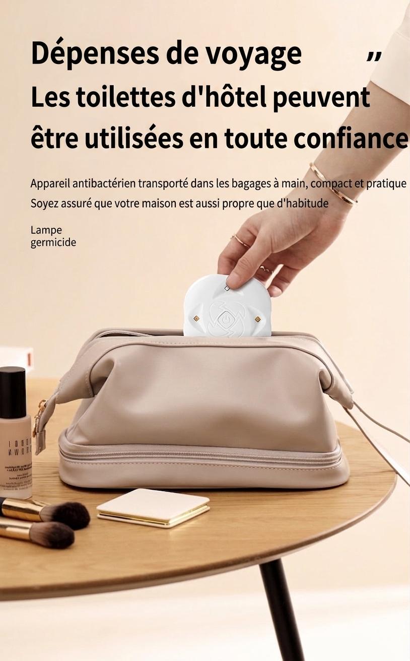 Lampe de stérilisation UV étanche RGB anti-virus pour toilettes avec veilleuse automatique et détecteur de mouvement