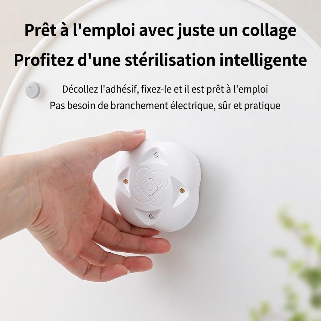 Lampe de stérilisation UV étanche RGB anti-virus pour toilettes avec veilleuse automatique et détecteur de mouvement