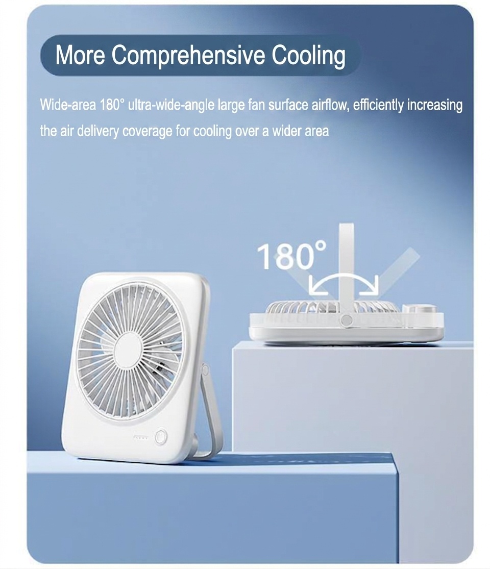 Supercooler, ultradünner Falt-Tischventilator: Sommer-Must-have