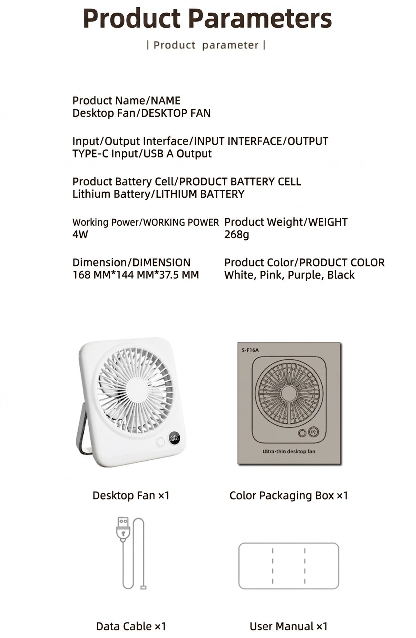 Supercooler, ultradünner Falt-Tischventilator: Sommer-Must-have