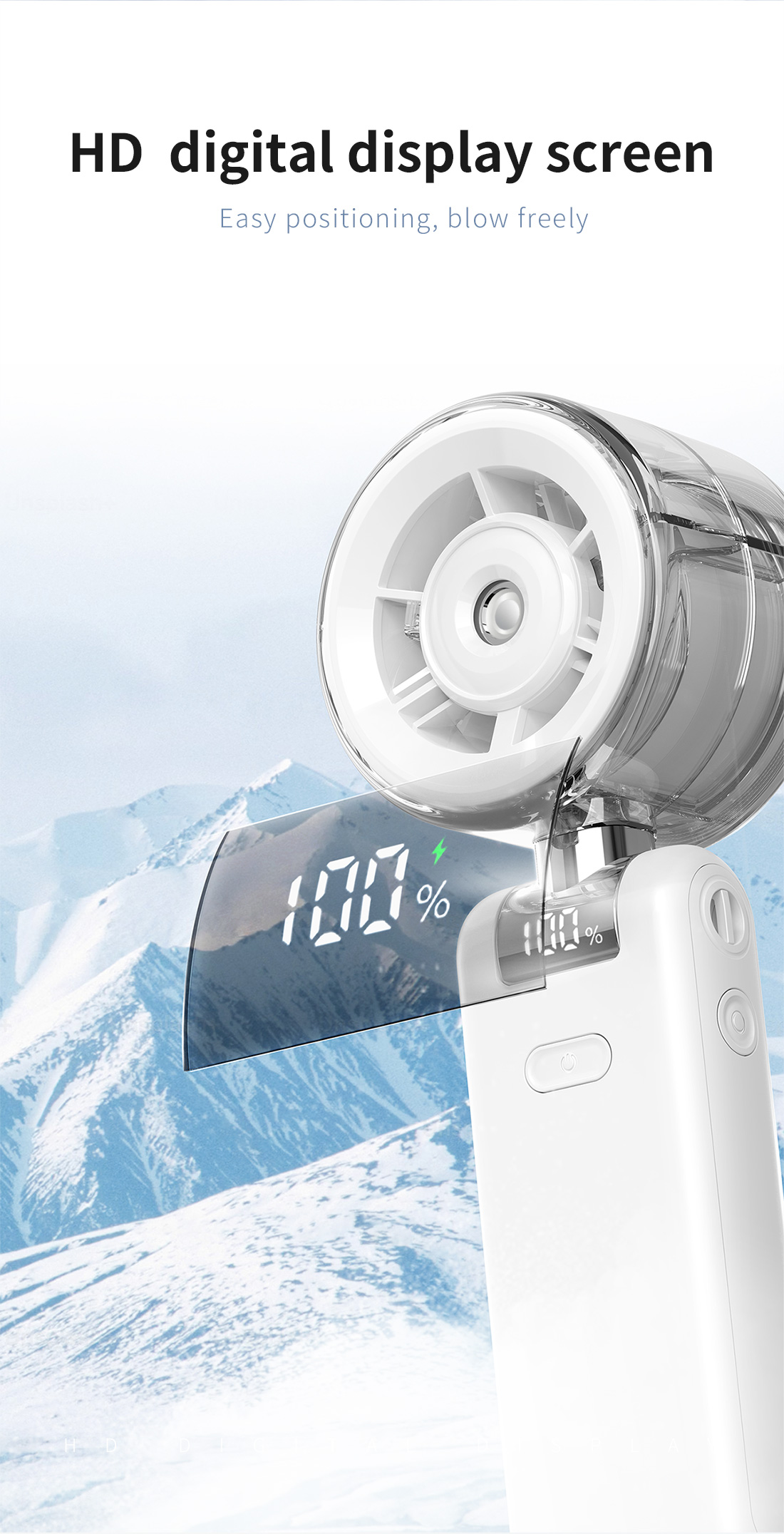 Supercooler, faltbarer Sprühventilator: Tragbarer Mini-Ventilator für kühle Sommertage