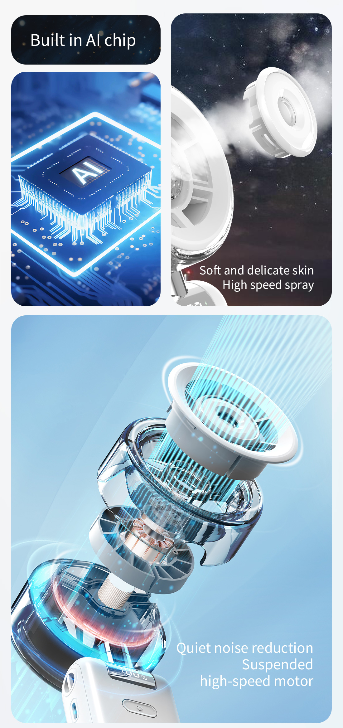 Supercooler, faltbarer Sprühventilator: Tragbarer Mini-Ventilator für kühle Sommertage