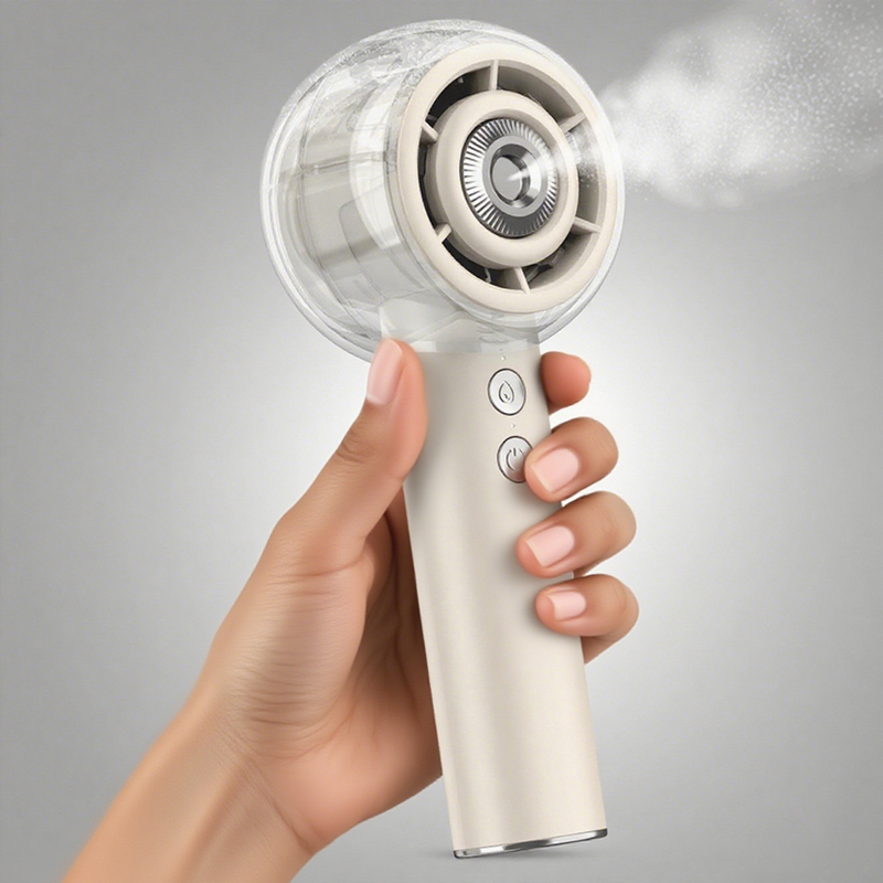 Supercooler Mini-Handventilator in Klimaanlagenform für Hitzewellen