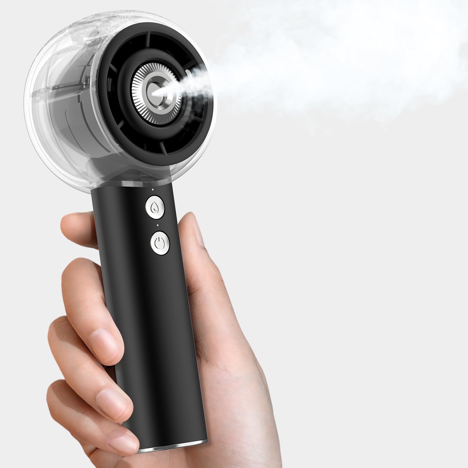 Supercooler Mini-Handventilator in Klimaanlagenform für Hitzewellen