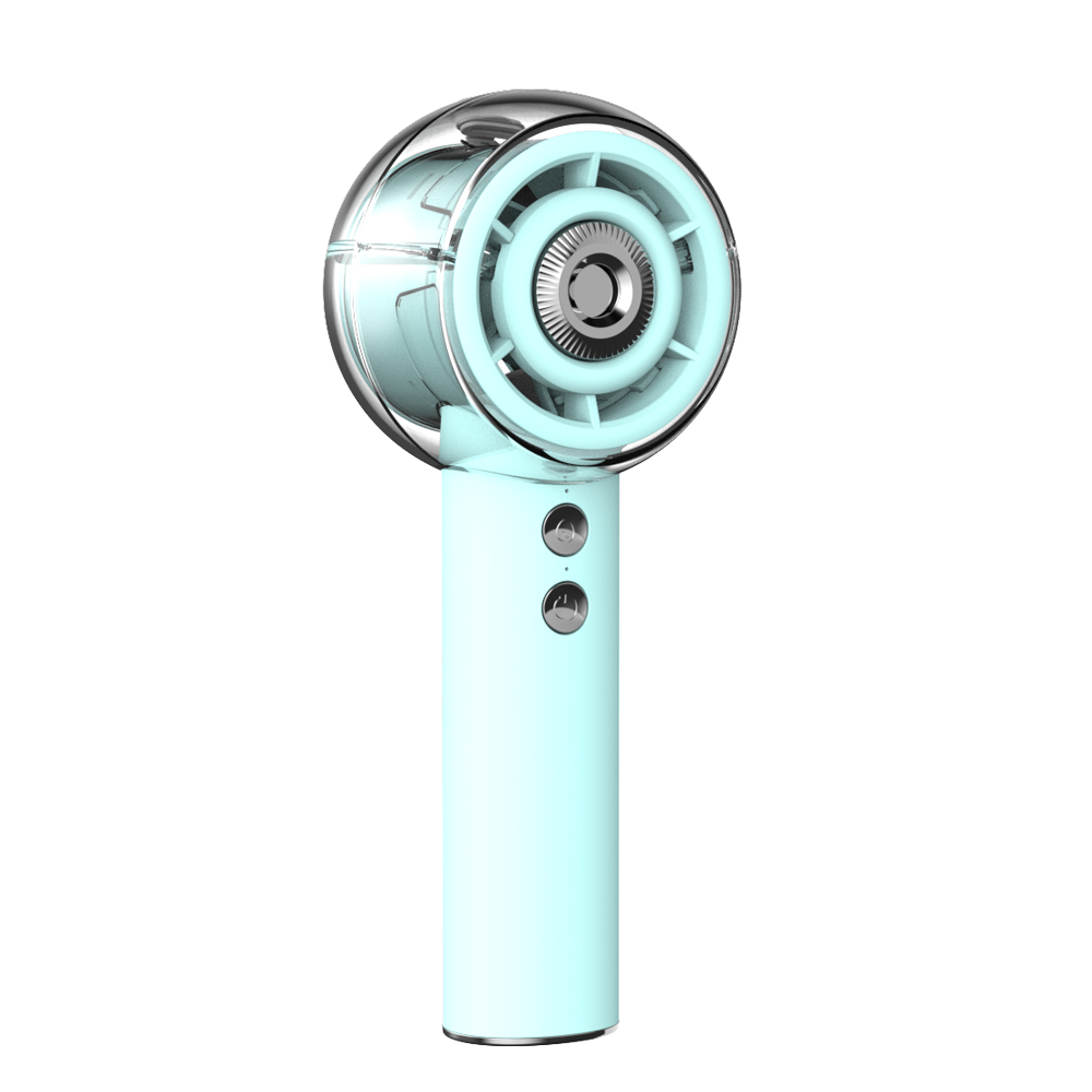 Supercooler Mini-Handventilator in Klimaanlagenform für Hitzewellen