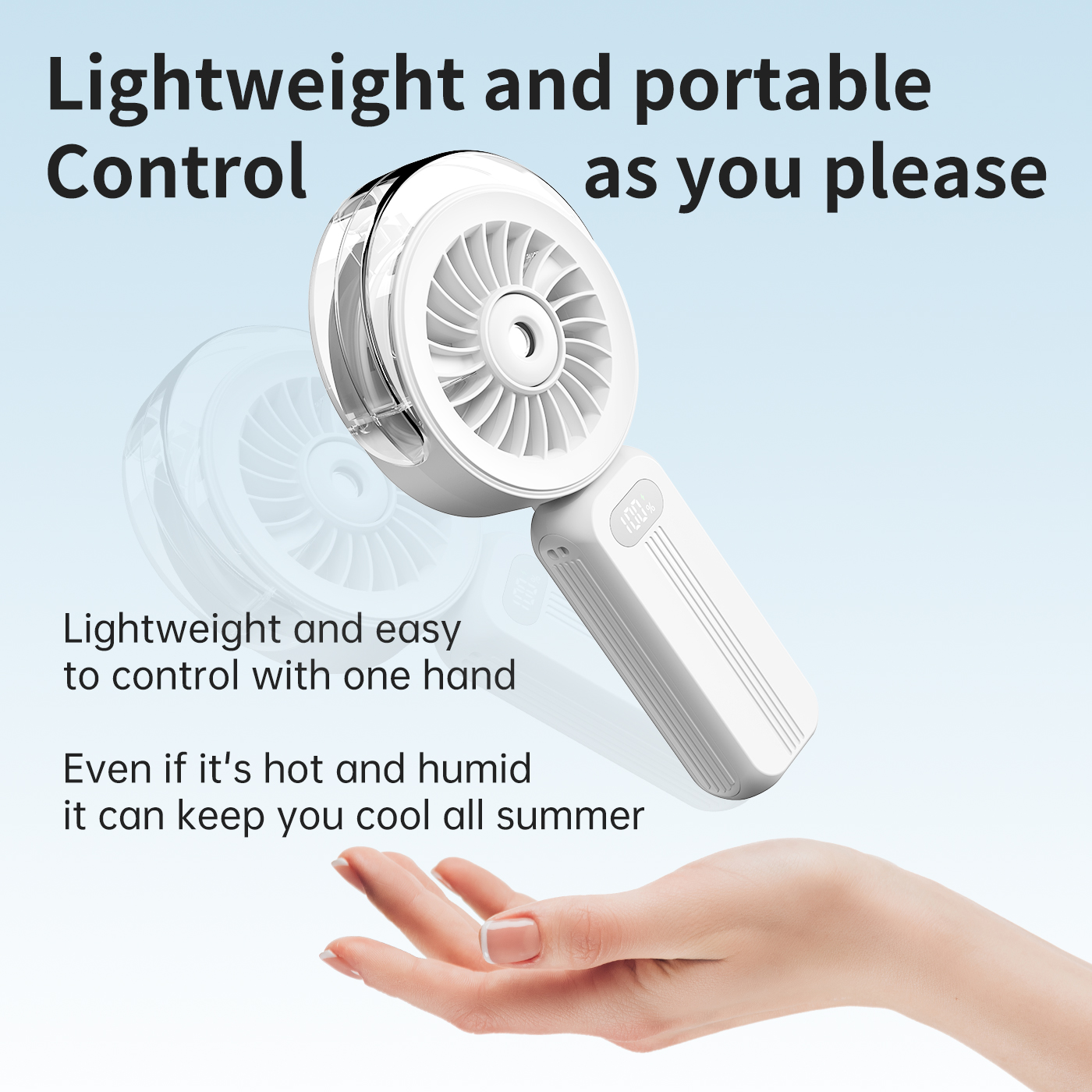 Supercooler, faltbarer Sprühventilator: Ideal für den Sommer