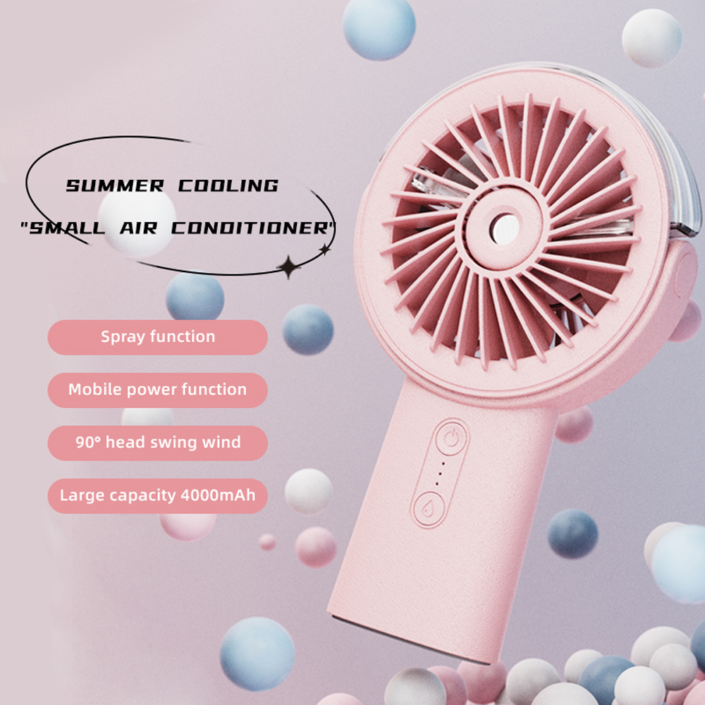 Supercooler, tragbarer Mini-Handventilator mit Klimaanlagenfunktion und Sprühfunktion
