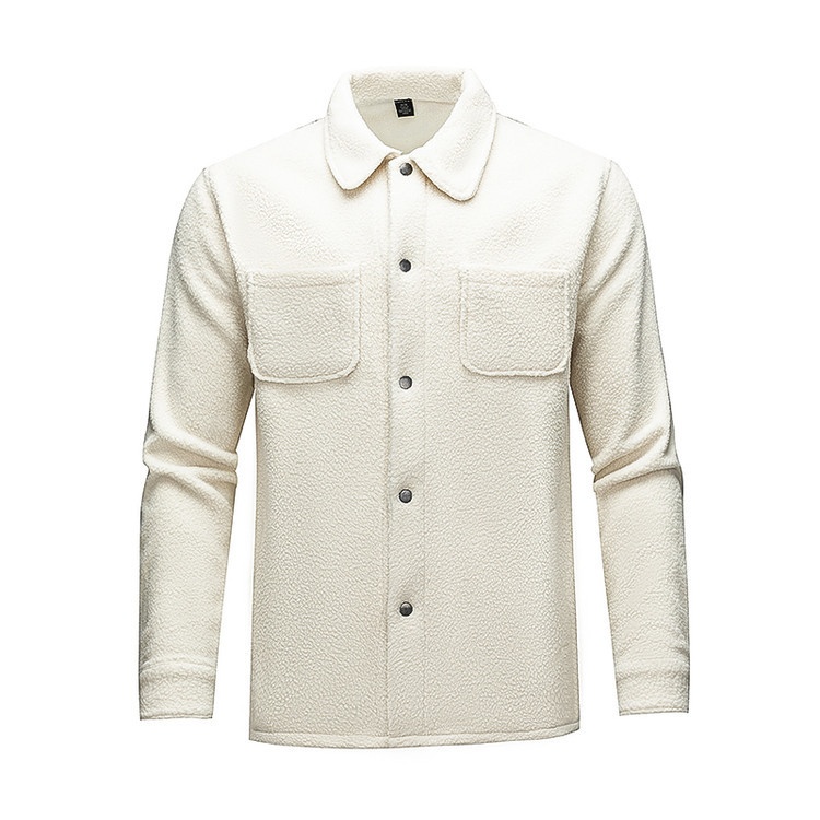 Men's Long Sleeve Button Cardigan Multi-Pocket Lapel Jacket