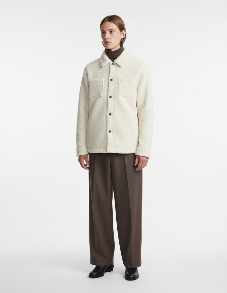 Men's Long Sleeve Button Cardigan Multi-Pocket Lapel Jacket