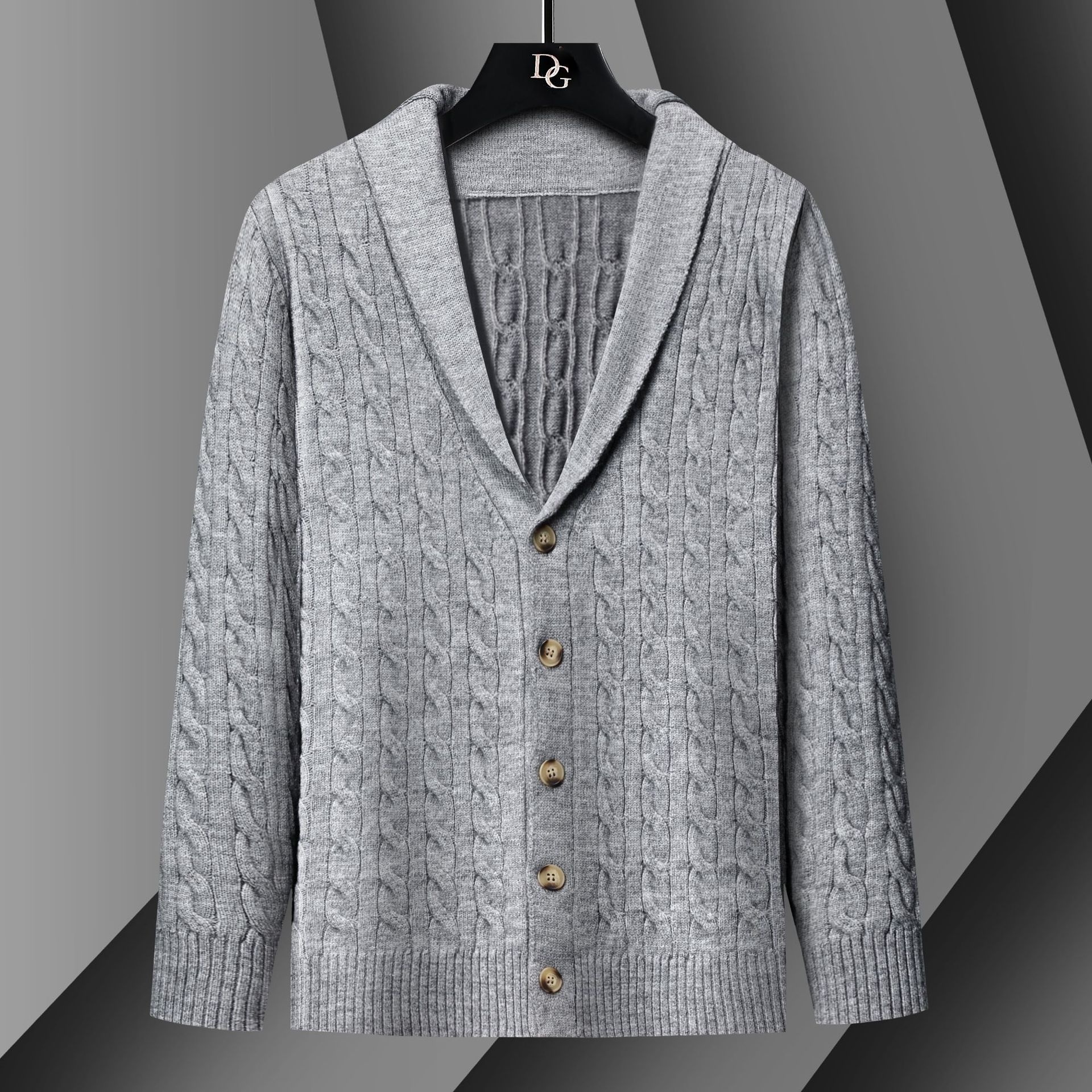 Men's Slim Fit Knit Cardigan Lightweight Solid Color Sweater Jacket