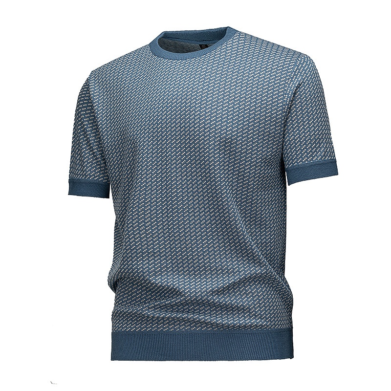 Men's Textured Knit Short Sleeve T-Shirt
