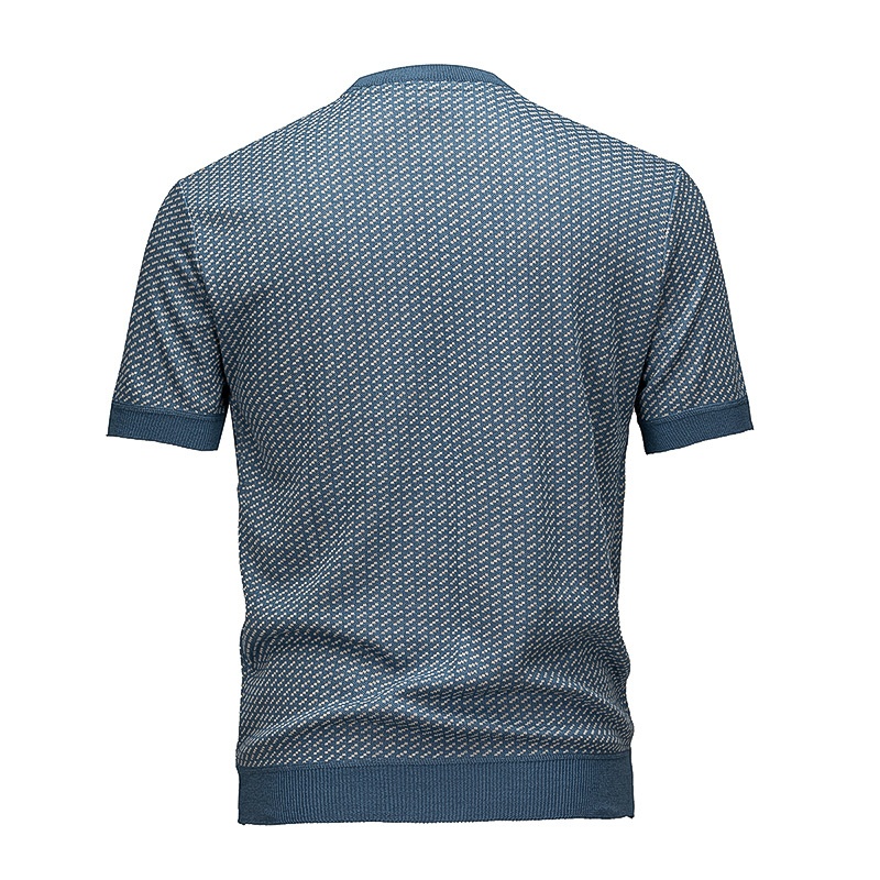 Men's Textured Knit Short Sleeve T-Shirt