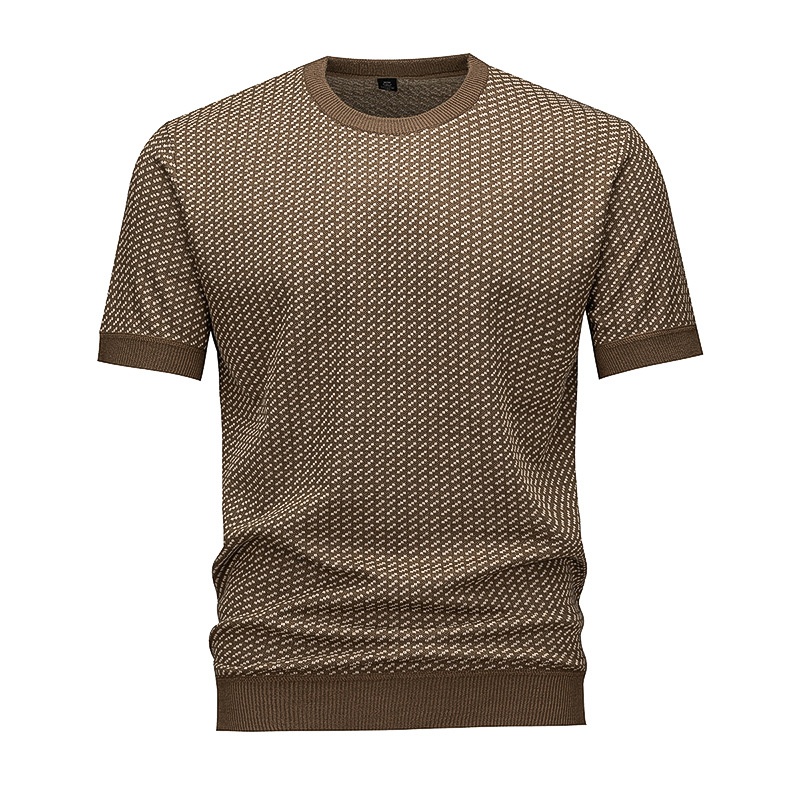 Men's Textured Knit Short Sleeve T-Shirt