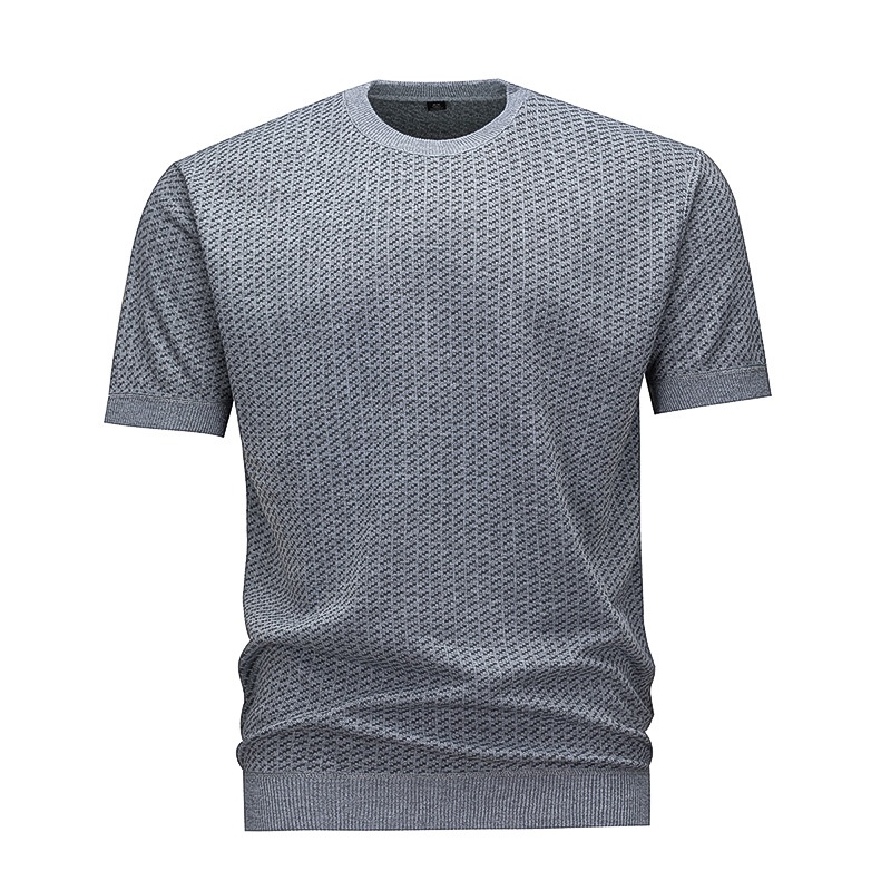 Men's Textured Knit Short Sleeve T-Shirt