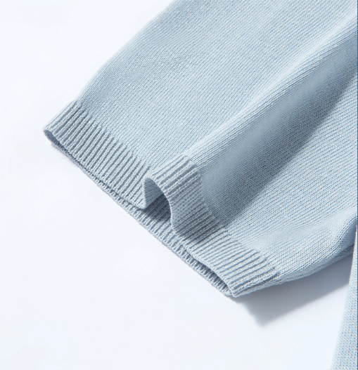 Men's Knitted Short Sleeve T-Shirt Casual Crew Neck Top