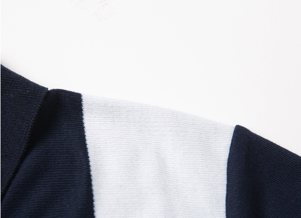 Men's Color Block Knit Polo Shirt - Short Sleeve V-Neck