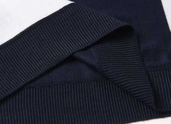 Men's Color Block Knit Polo Shirt - Short Sleeve V-Neck