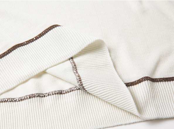 Polo de punto para hombre - Manga corta con ribete en contraste