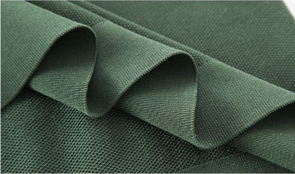 Men's Knitted V-Neck Polo Shirt - Short Sleeve Comfort