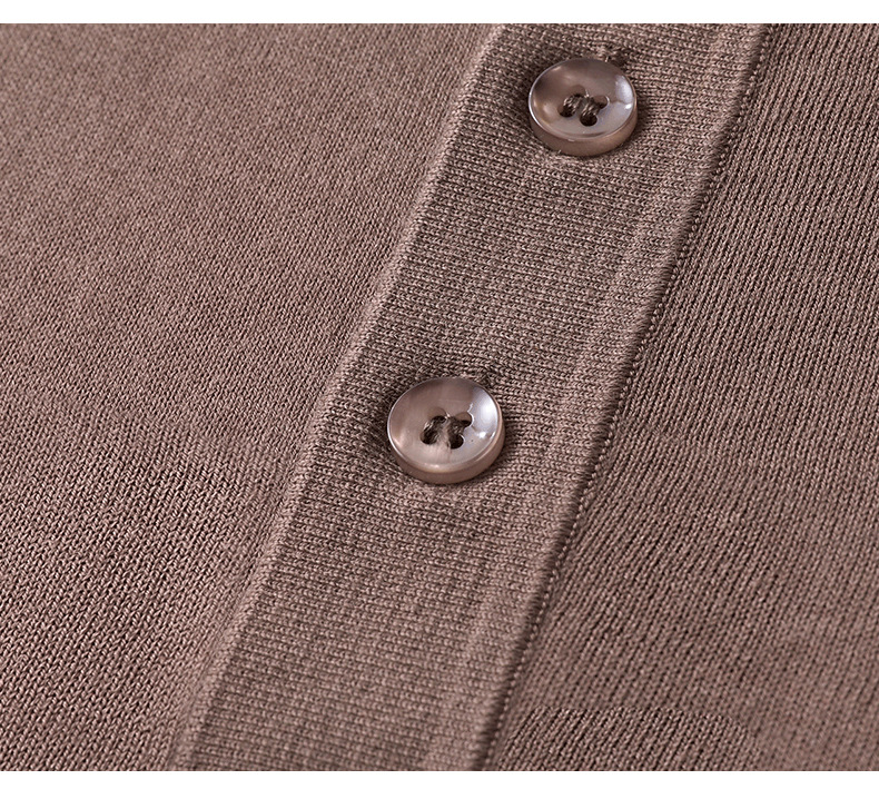 Men's Knitted Short Sleeve Polo Shirt - Smart Casual Style