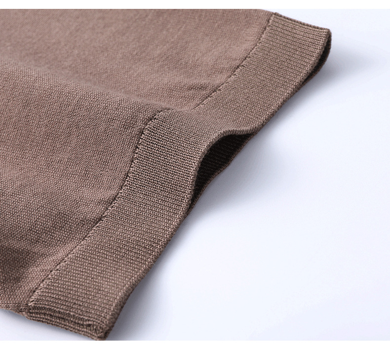 Men's Knitted Short Sleeve Polo Shirt - Smart Casual Style