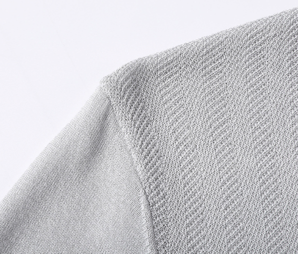 Men's Knitted V-Neck Short Sleeve Polo Shirt