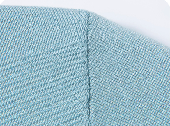 Men's Geometric Textured Knit Polo Shirt