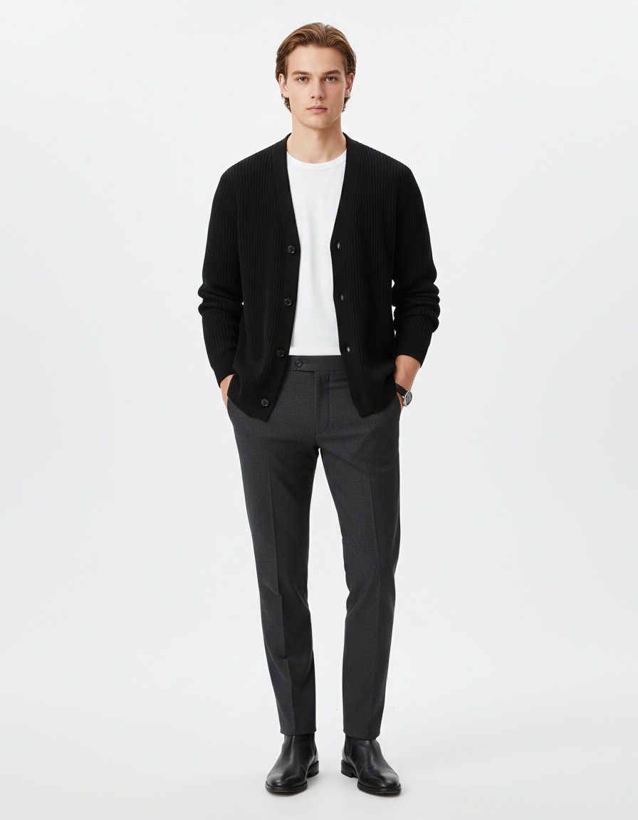 Men's Comfortable Fashion Knit Cardigan/ Sweater