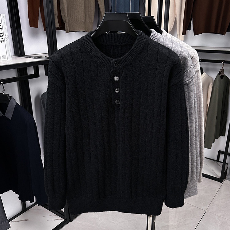 Men's Loose Fit Casual Pullover Knitwear Sweater