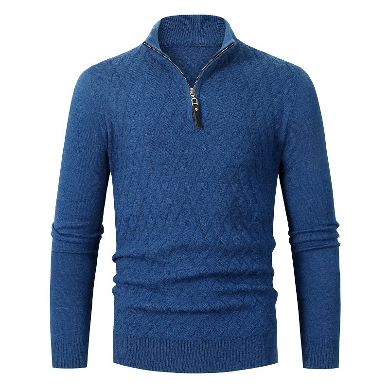 Men's Half-Zip Pullover Sweater Casual Base Layer