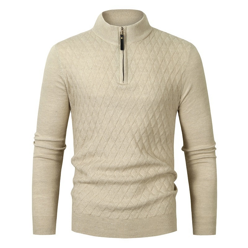 Men's Half-Zip Pullover Sweater Casual Base Layer