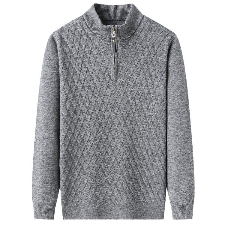 Men's Half-Zip Pullover Sweater Casual Base Layer