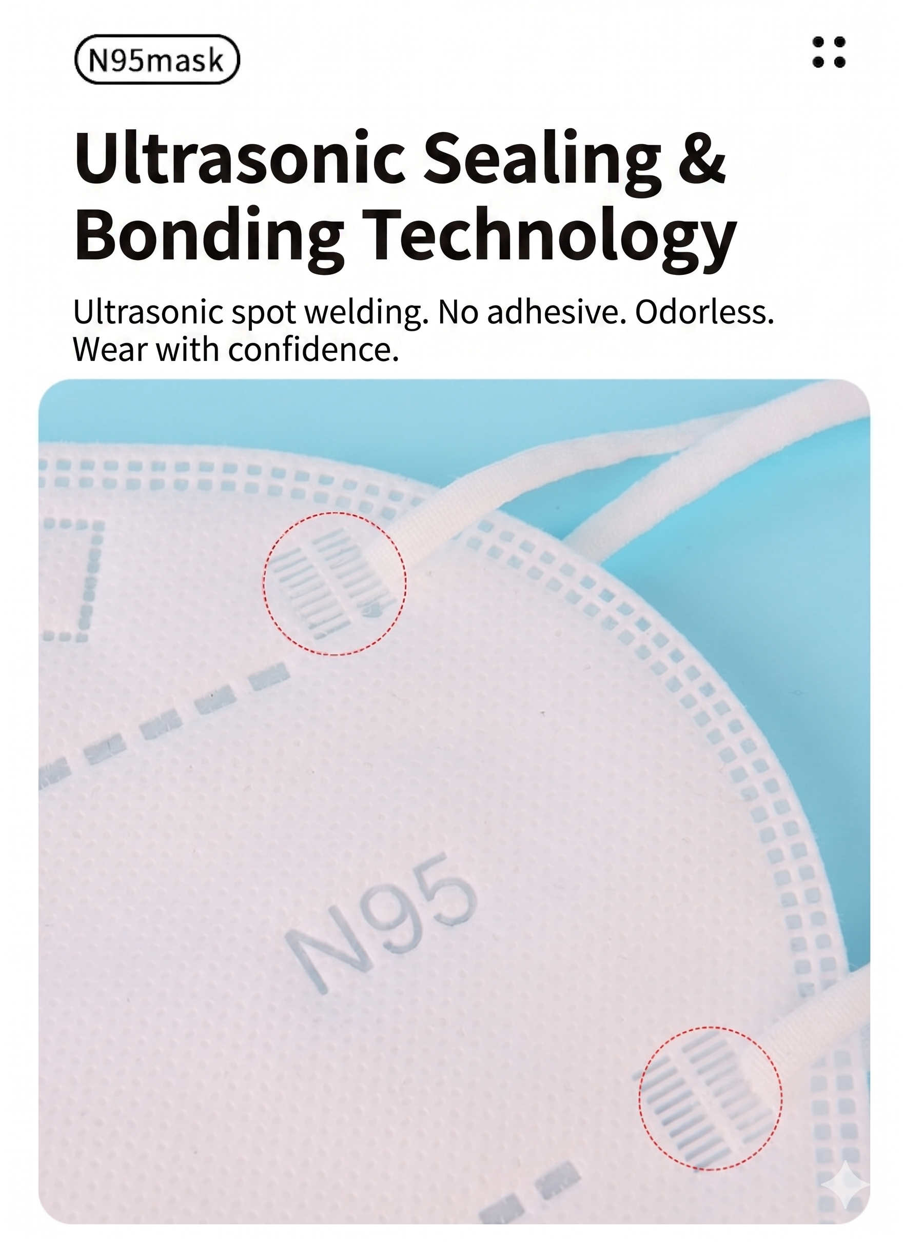 N95 antivirale gezichtsmaskers voor volwassenen, 5-laags bescherming, 3D industrieel stofwerend, 25 stuks per doos, individueel verpakt.