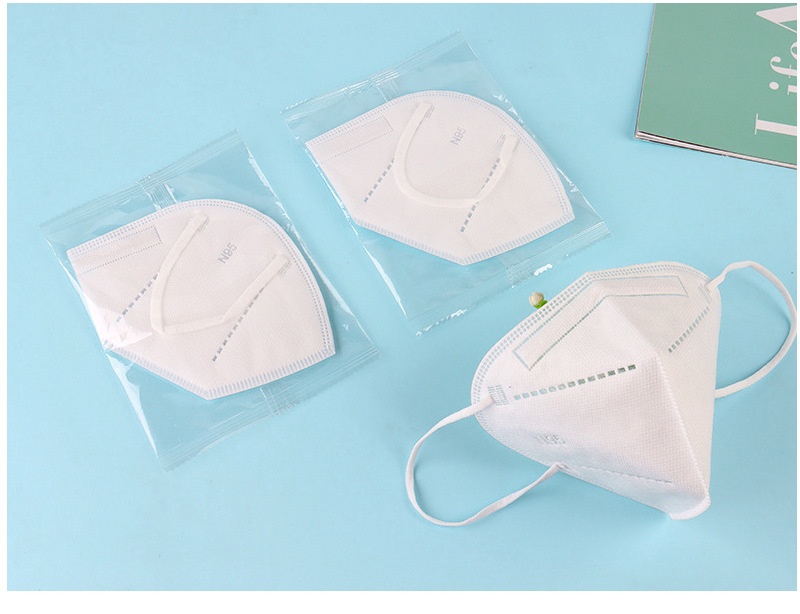 N95 antivirale gezichtsmaskers voor volwassenen, 5-laags bescherming, 3D industrieel stofwerend, 25 stuks per doos, individueel verpakt.