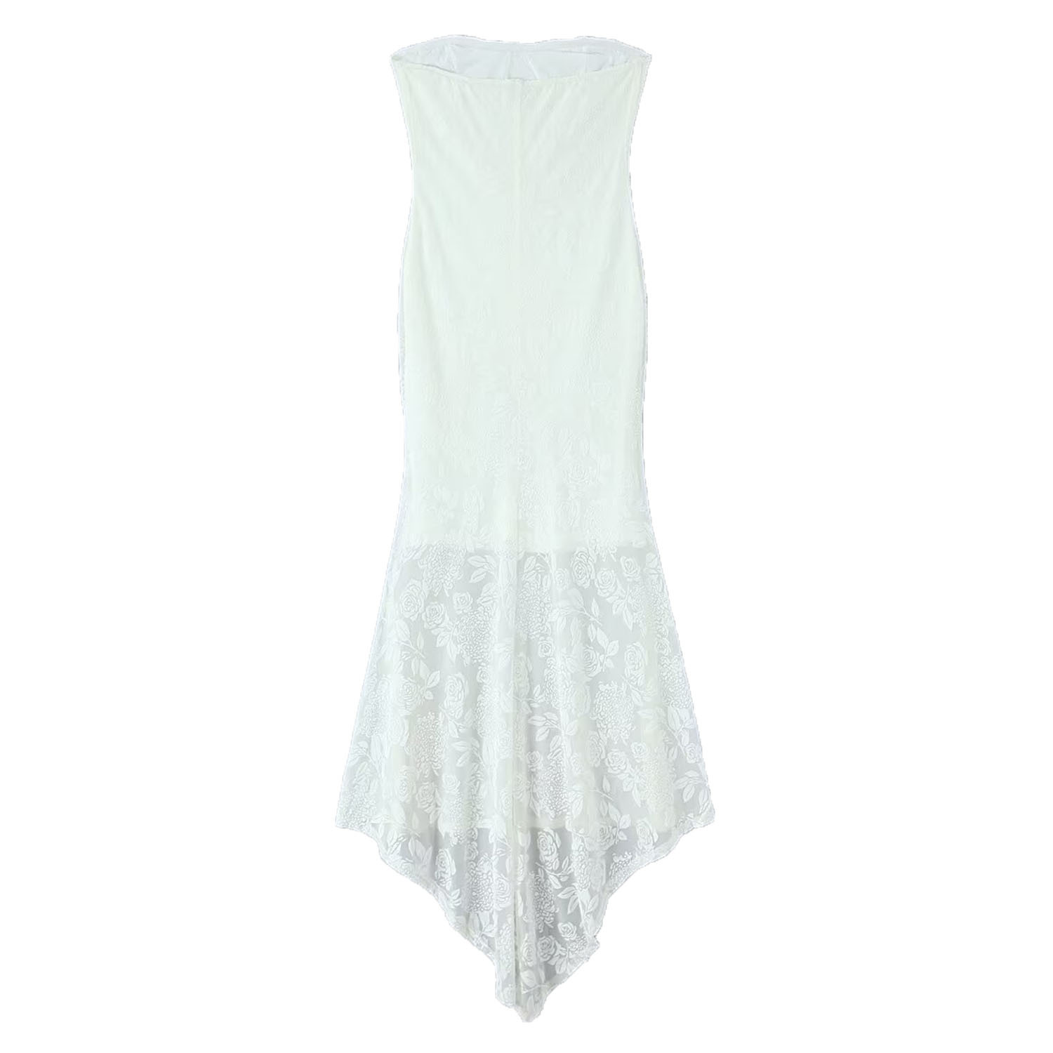 Women's Sleeveless Evening Dress with Detachable Faux Fur Shawl - High Stretch KUN-00188