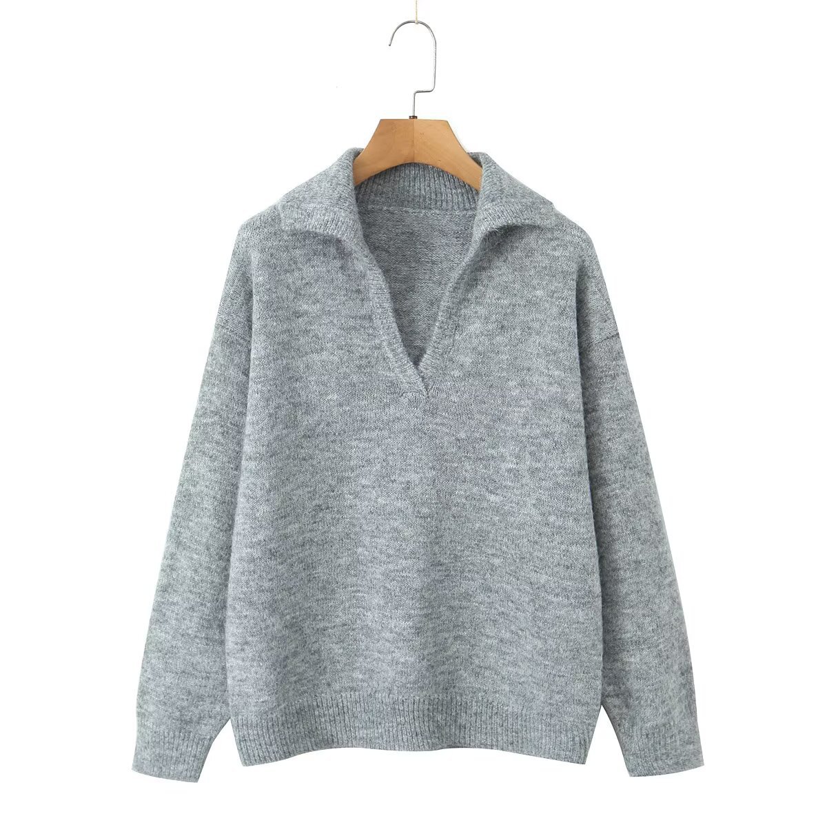 Knit Sweater Classic Turtleneck Pullover KUN-00005