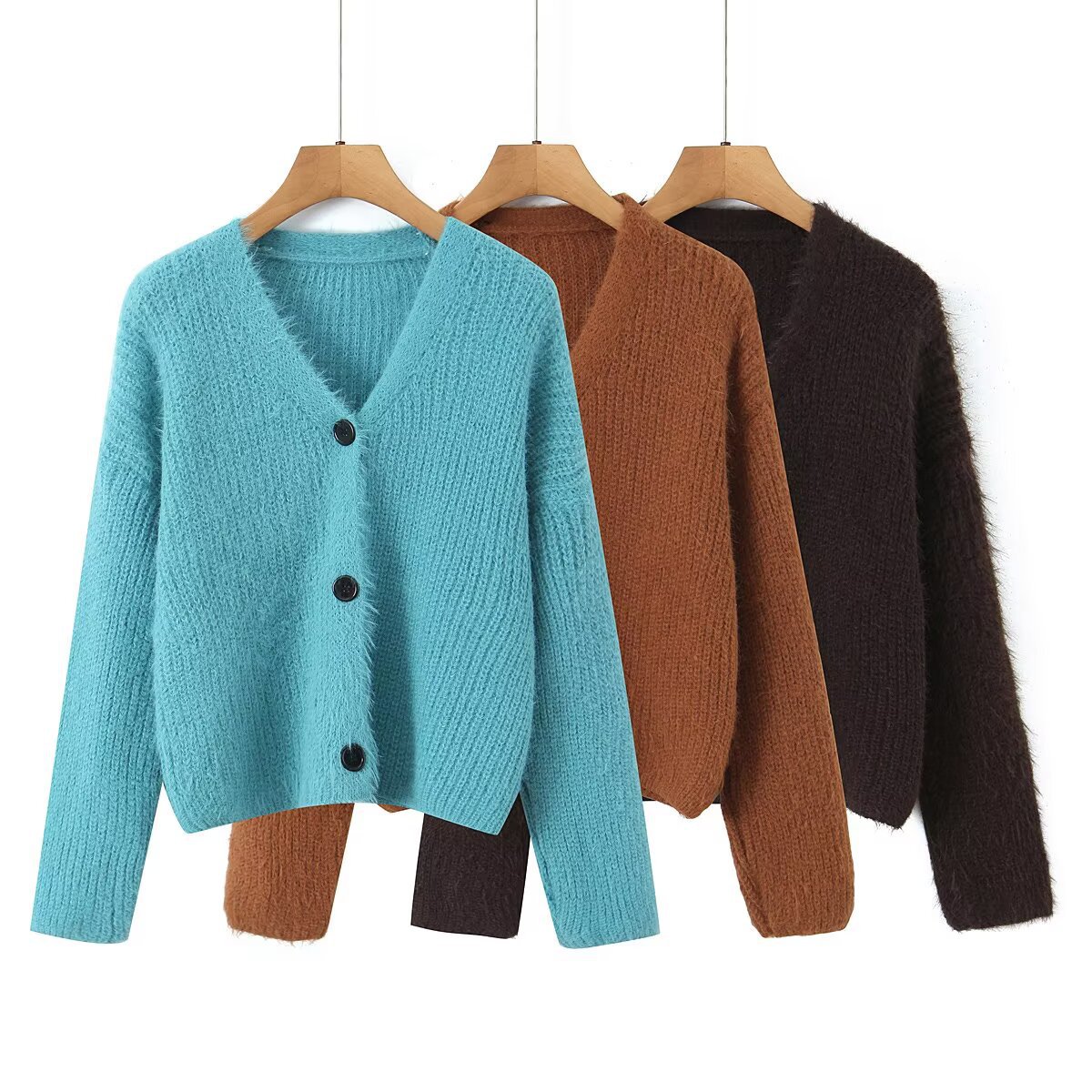 Mohair Cardigan Sweater - Stylish & Versatile KUN-00027
