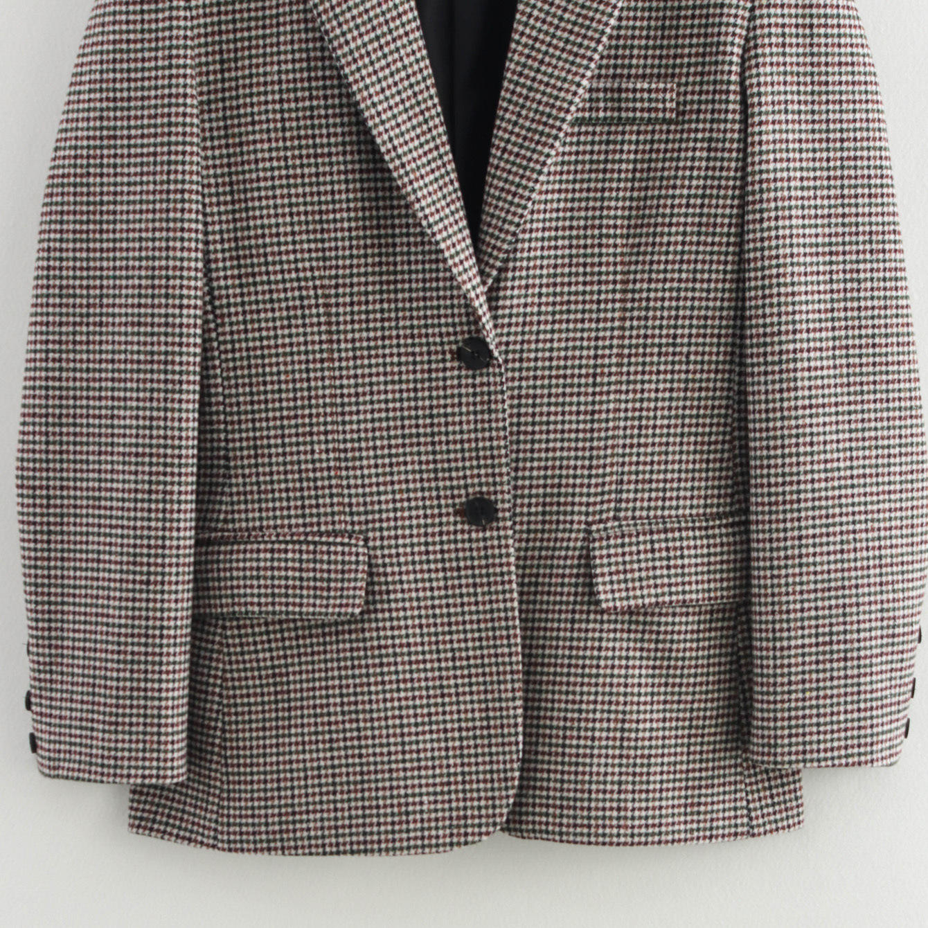 Veste blazer pied-de-poule chic et décontractée KUN-00053